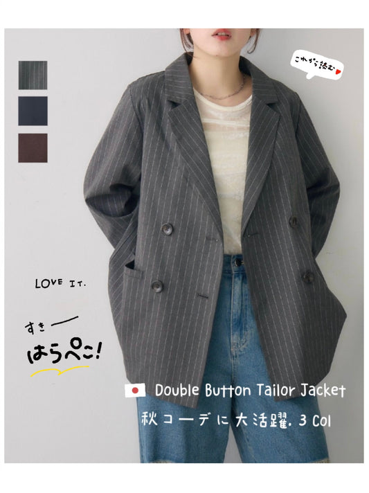 日本直送 [預購] 雙鈕扣·中薄料西裝外套 ◍ 3色入