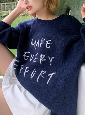 日本直送 [預購] 柔軟·親膚·圓領針織上衣 ◍ 4色入