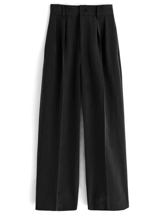 日本直送 [預購] 前褶骨·靚版型寬腳褲 ◍ 4色入