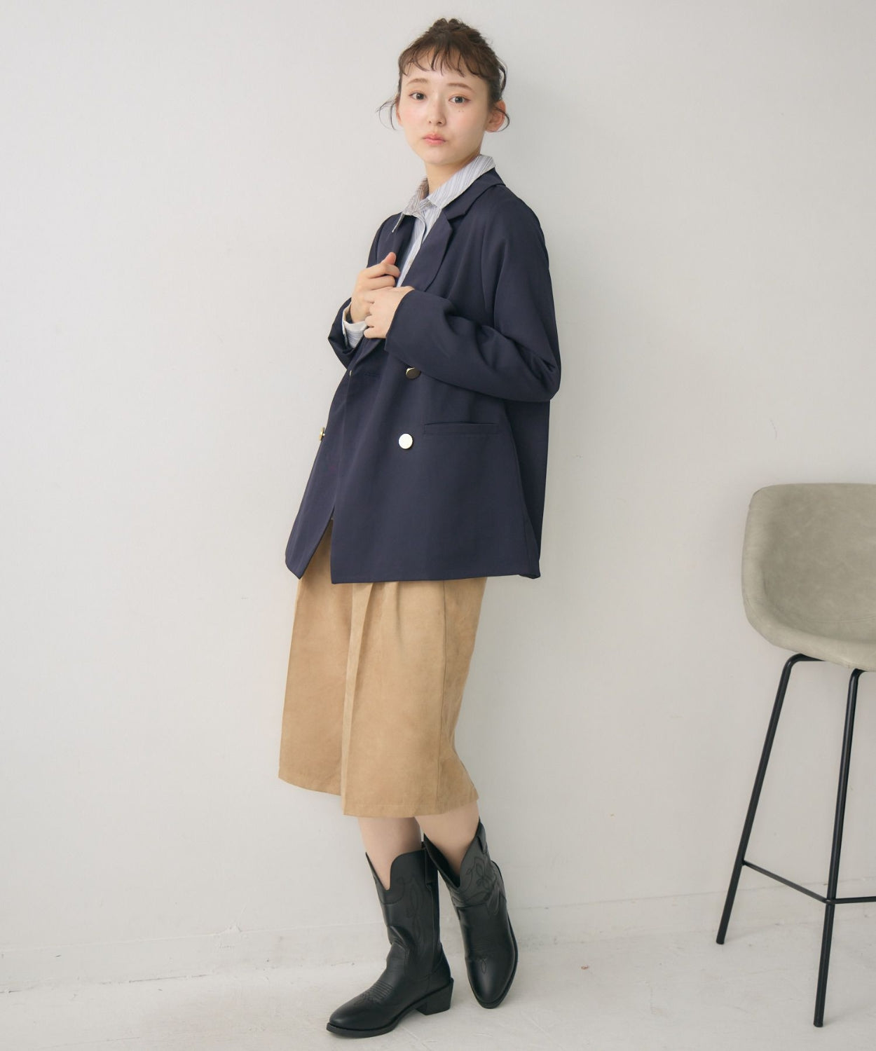 日本直送 [預購] 雙鈕扣·中薄料西裝外套 ◍ 3色入