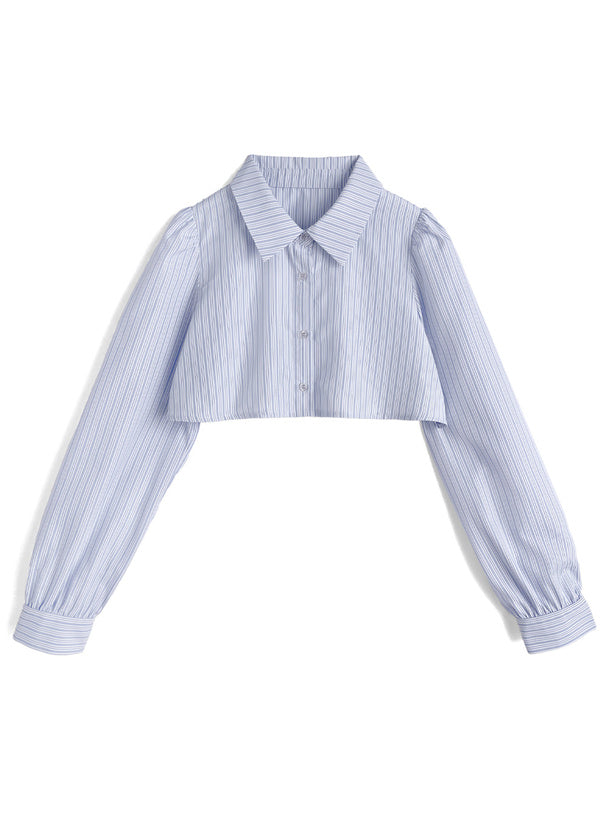 日本直送 [預購] 一套2件setup ⇉ 間條恤衫配౨ৎ蝴碟帶➕吊帶裙 (深藍 ネイビー)