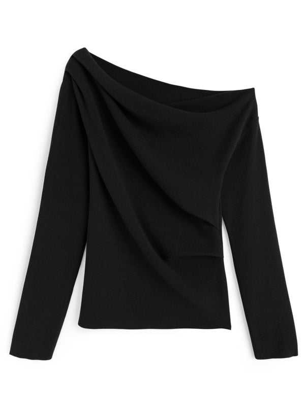 日本直送 [預購] 100度輕盈親膚☁️ 露肩針織上衣 ◍ 4 色入