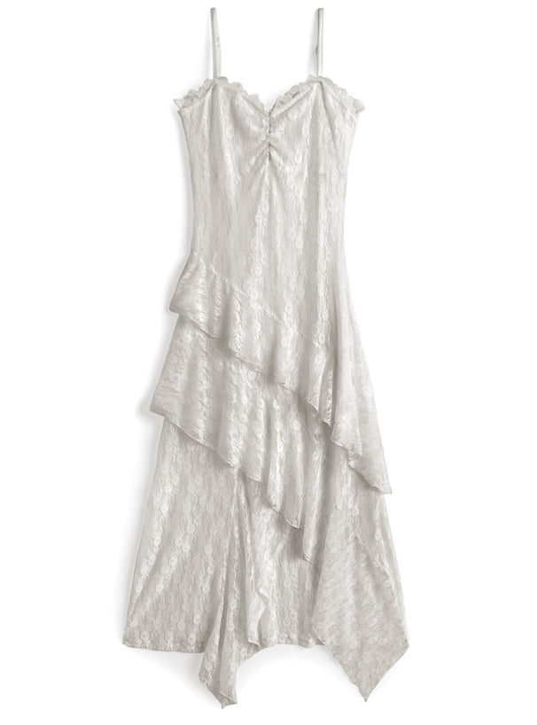 日本直送 [預購] 花花蕾絲·吊帶連身裙 ◍ 2色入