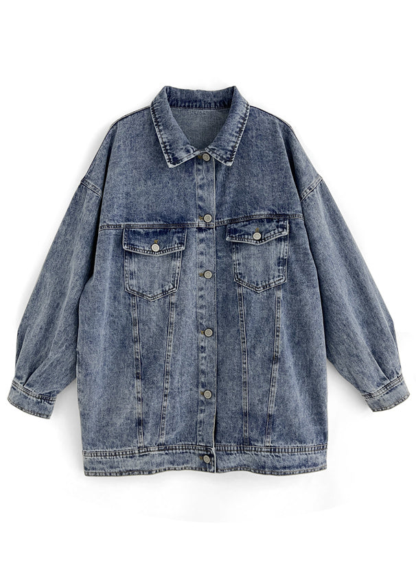 日本直送 [預購] 100% Cotton☁️ 寬鬆休閑牛仔外套 ◍ 2色入