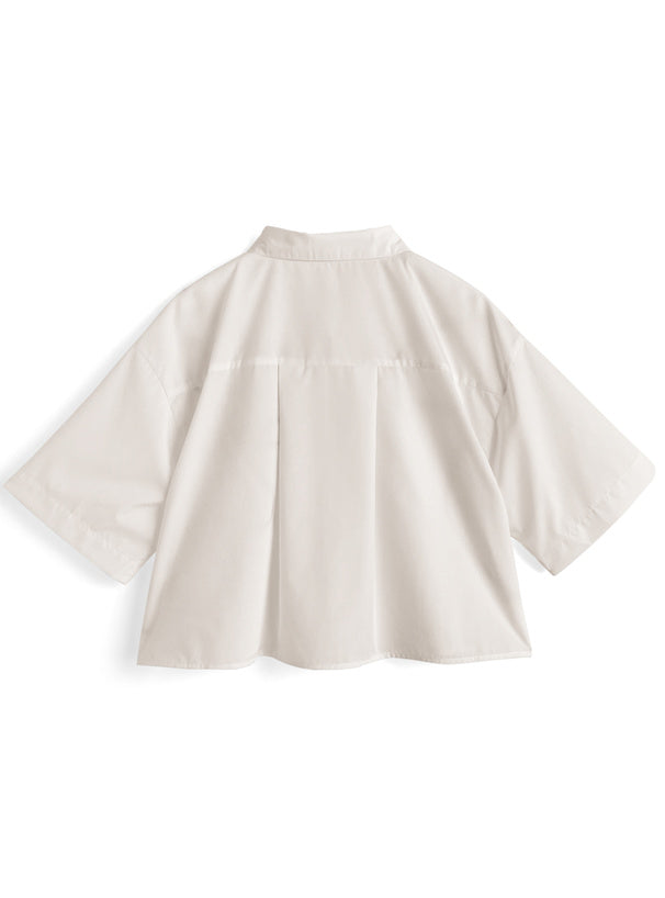 日本直送 [預購] 刺繡線條·帶領恤衫 ◍ 2色入