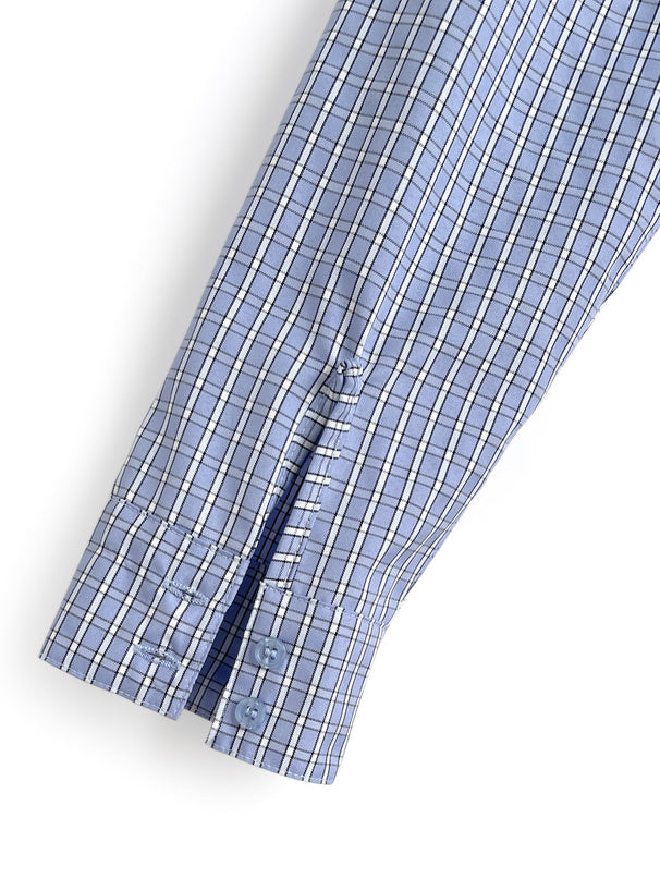 日本直送 [現貨/ 預購] 一套3件 ⇉ 扮2件背心拼接格仔恤衫➕可拆卸領呔➕針織百褶短裙 ◍ 2色入