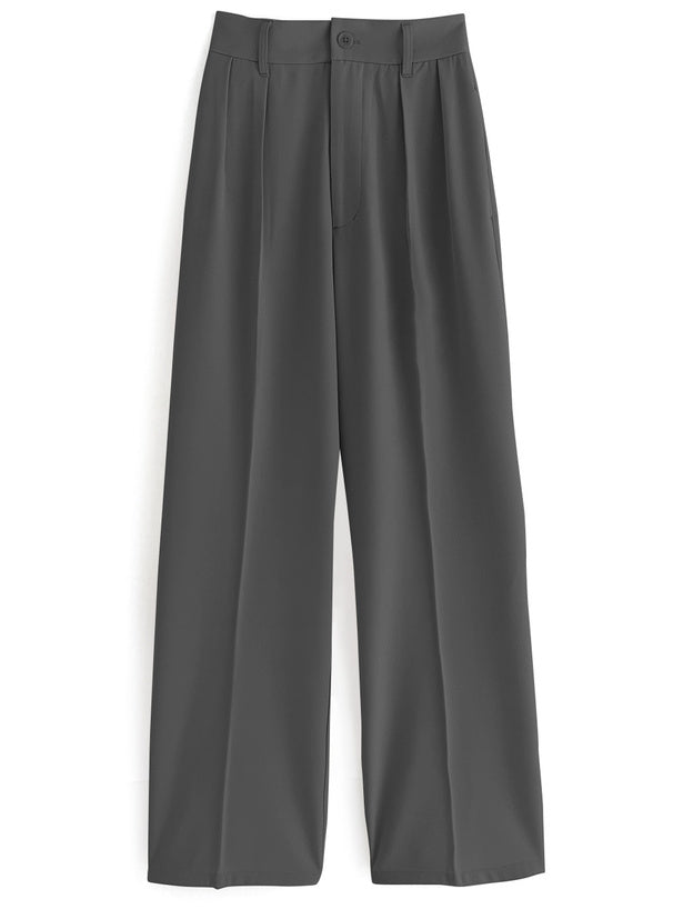 日本直送 [預購] 前褶骨·靚版型寬腳褲 ◍ 4色入