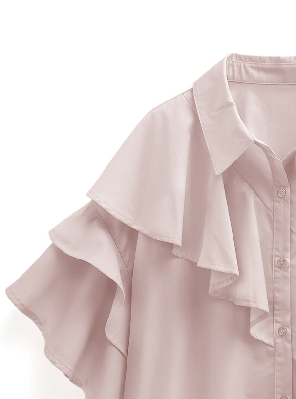 日本直送 [現貨 / 預購] Ruffle荷葉邊·層次感滿滿上衣 ◍ 4色入