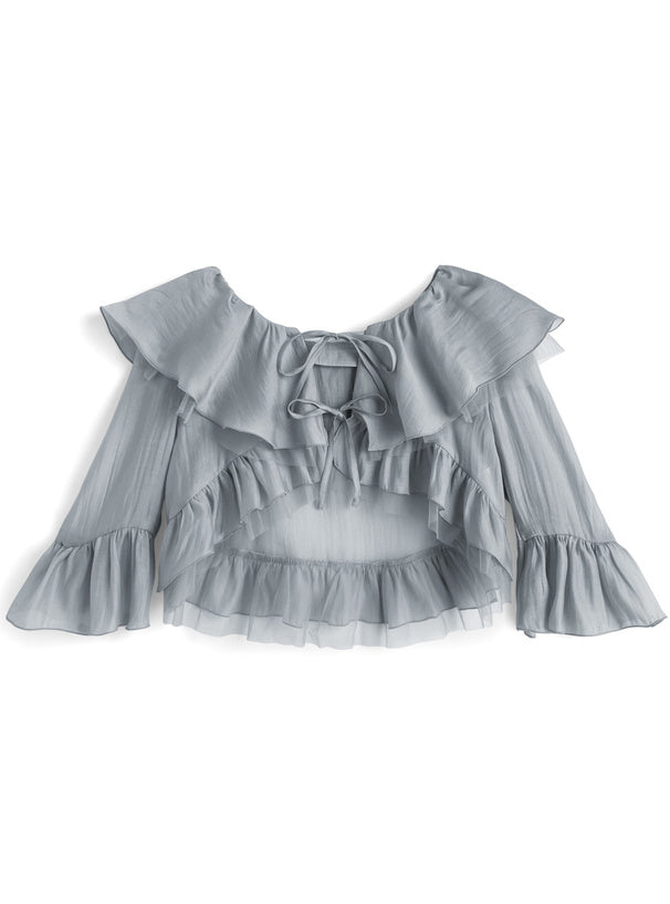 日本直送 [預購] 一套2件 ⇉ 雪紡蝴蝶綁帶外套➕背心仔 ◍ 3色入