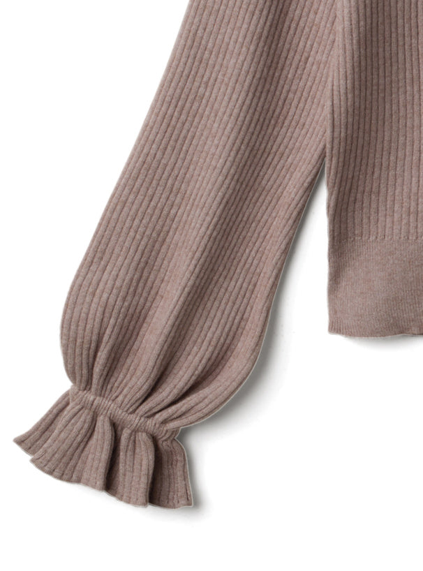 ℍ𝕠𝕥 𝕊𝕒𝕝𝕖 ℂ𝕠𝕞𝕖 𝔹𝕒𝕔𝕜 日本直送 [預購] 極柔軟親膚 ꒰ ♡´∀`♡ ꒱ ℝ𝕦𝕗𝕗𝕝𝕖邊針織衫仔 ◍ 5色入