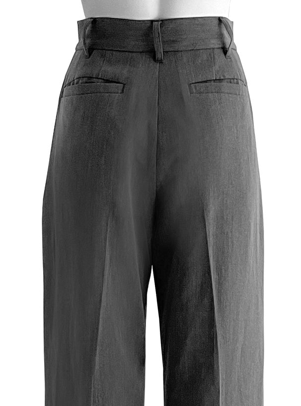 日本直送 [預購] 前褶骨·靚版型寬腳褲 ◍ 4色入