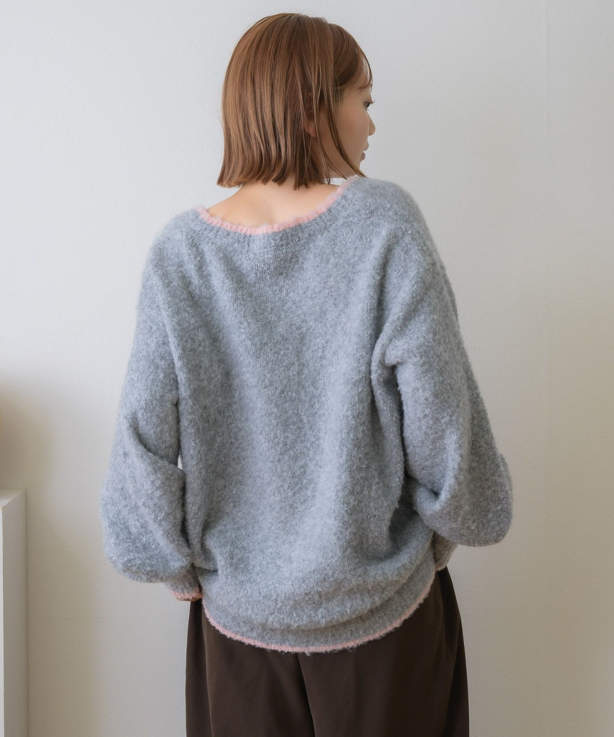 日本直送 [預購] 拼色·柔軟極親膚🧶針織外套 ◍ 2色入