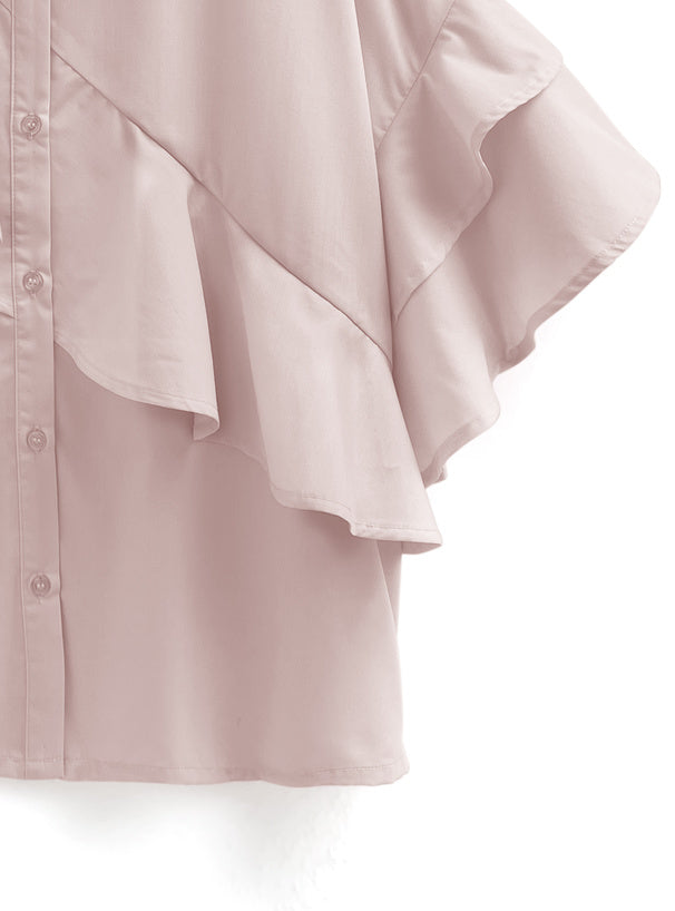 日本直送 [現貨 / 預購] Ruffle荷葉邊·層次感滿滿上衣 ◍ 4色入