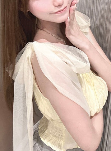 日本直送 [預購] 紗紗蝴蝶౨ৎ 肩帶背心 ◍ 3色入