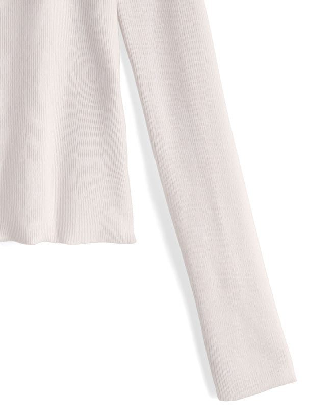 日本直送 [預購] 鏤空扭結針織上衣 ◍ 2色入