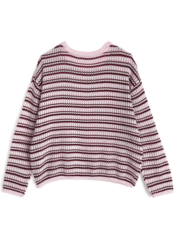 日本直送 [預購] 條紋輕薄·柔軟針織上衣 ◍ 3色入