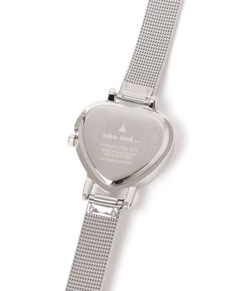 日本直送 [有限量預購] Niko and.. 100分可愛日本心心面手錶 ◍ 3色入
