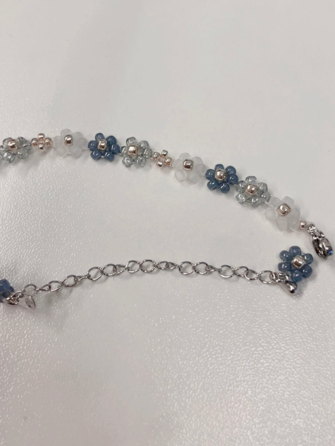 Made in Korea [現貨 /預購]✿ KR Floral Bracelet ◍ Steel Blue