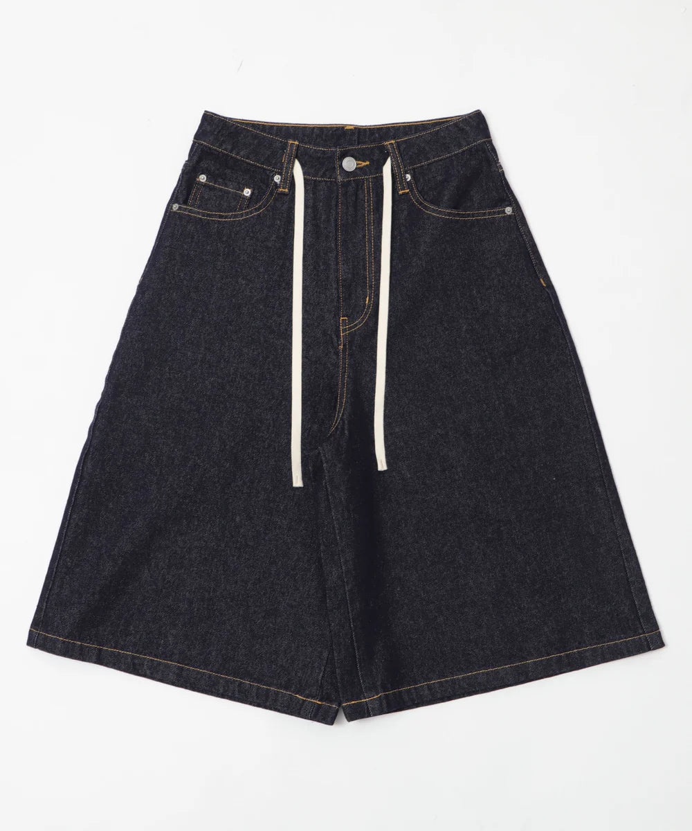 日本直送 [預購] 綿100%☁️寬鬆牛仔褲 (靛藍 インディゴ)