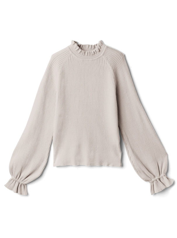 ℍ𝕠𝕥 𝕊𝕒𝕝𝕖 ℂ𝕠𝕞𝕖 𝔹𝕒𝕔𝕜 日本直送 [預購] 極柔軟親膚 ꒰ ♡´∀`♡ ꒱ ℝ𝕦𝕗𝕗𝕝𝕖邊針織衫仔 ◍ 5色入