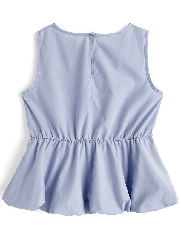 日本直送 [預購] 圓領·泡泡下擺背心 ◍ 3色入