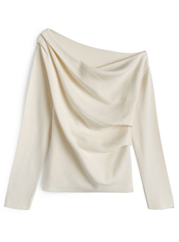 日本直送 [預購] 100度輕盈親膚☁️ 露肩針織上衣 ◍ 4 色入