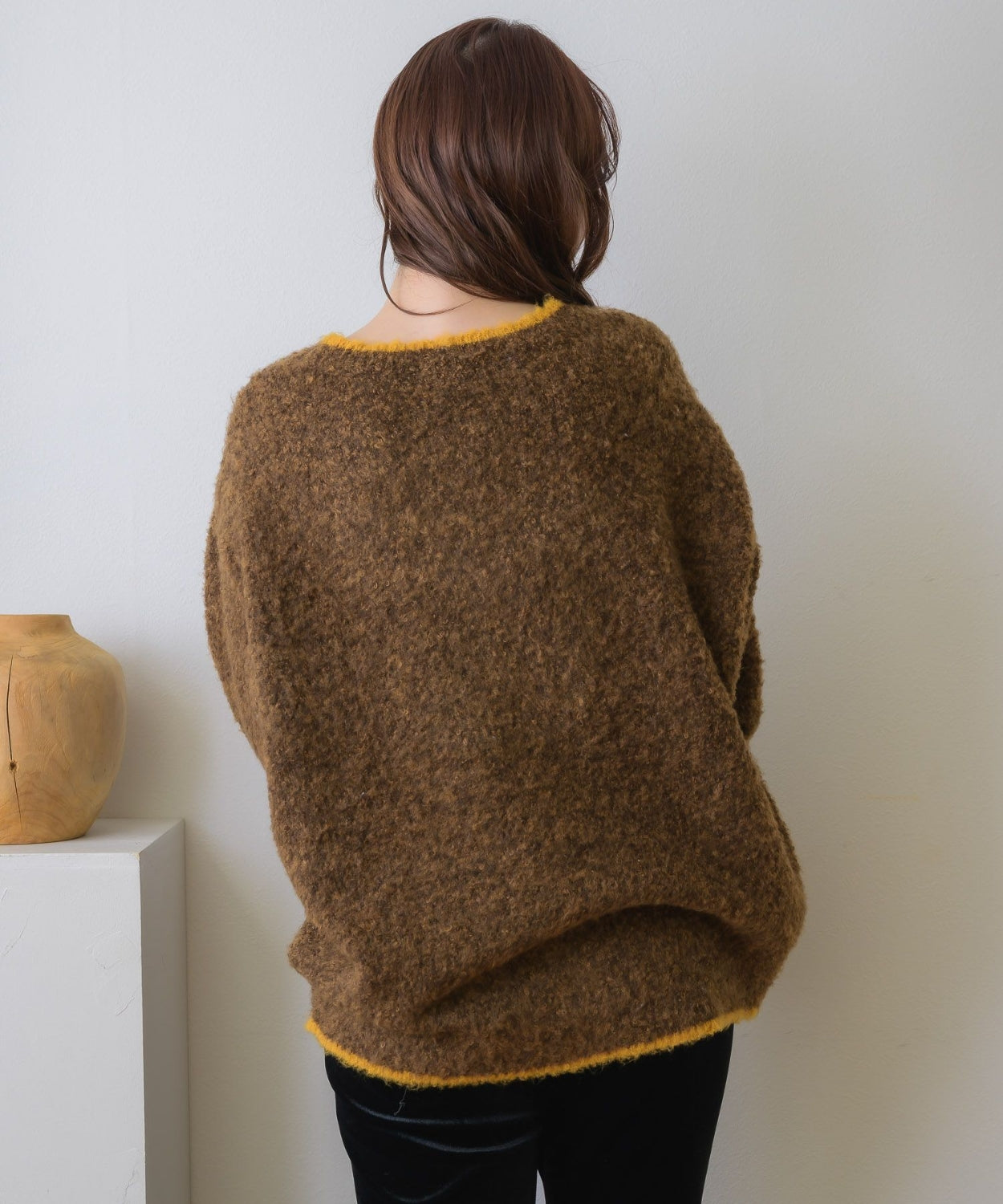 日本直送 [預購] 拼色·柔軟極親膚🧶針織外套 ◍ 2色入