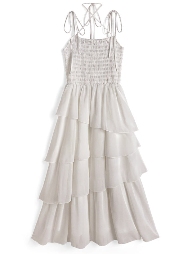 日本直送 [預購] 蝴蝶౨ৎ肩綁帶·蛋糕連身裙 ◍ 3色入