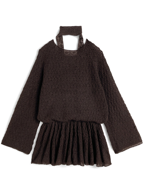 日本直送 [預購] 配Choker ·鏤空針織上衣 ◍ 2 色入