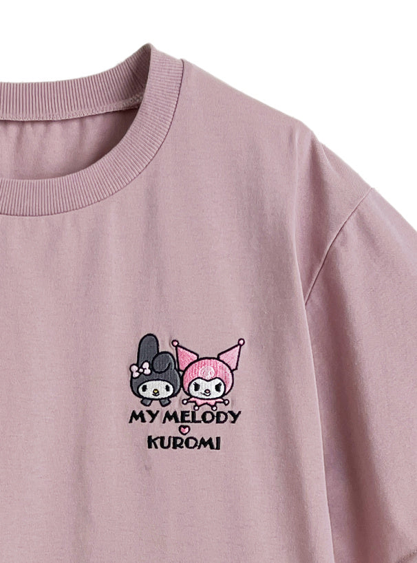 日本直送 [預購] 日版Sanrio剌繡圖·棉料上衣 ◍ 2色入