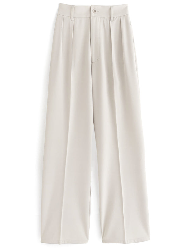 日本直送 [預購] 前褶骨·靚版型寬腳褲 ◍ 4色入