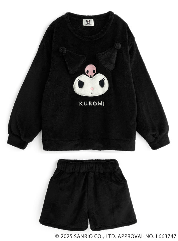 日本直送 [預購] 日版Sanrio 一套2件setup ⇉ 毛絨絨上衣➕短褲 (My Melody｜ Kuromi)