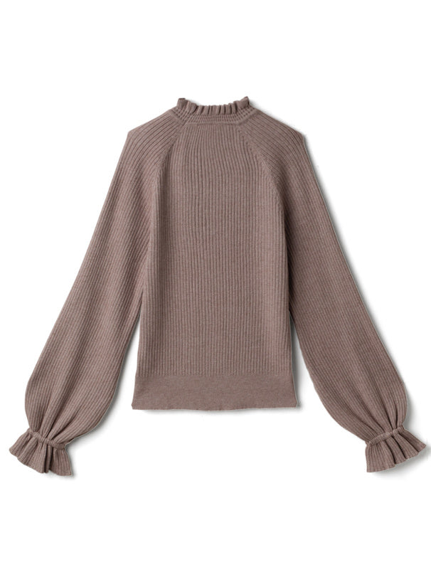 ℍ𝕠𝕥 𝕊𝕒𝕝𝕖 ℂ𝕠𝕞𝕖 𝔹𝕒𝕔𝕜 日本直送 [預購] 極柔軟親膚 ꒰ ♡´∀`♡ ꒱ ℝ𝕦𝕗𝕗𝕝𝕖邊針織衫仔 ◍ 5色入