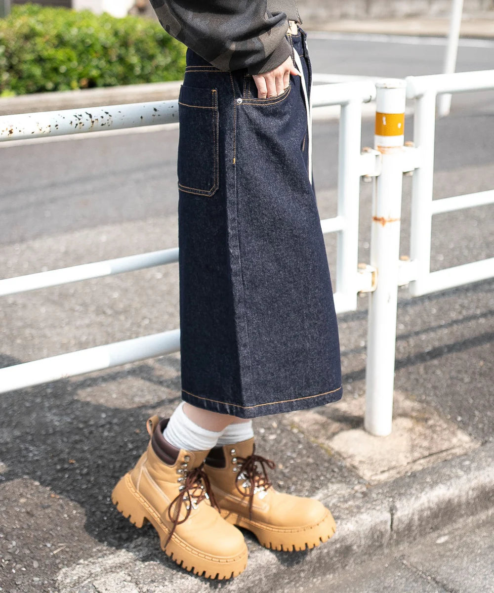 日本直送 [預購] 綿100%☁️寬鬆牛仔褲 (靛藍 インディゴ)