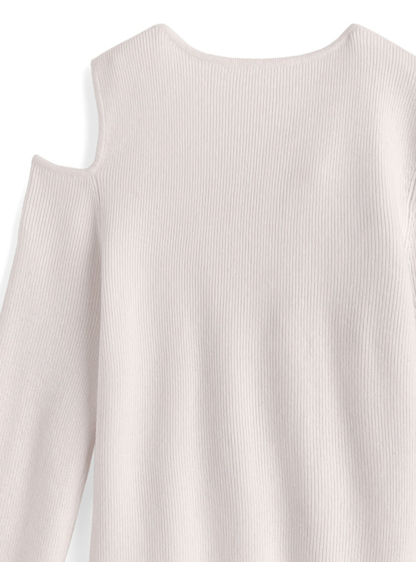 日本直送 [預購] 鏤空扭結針織上衣 ◍ 2色入