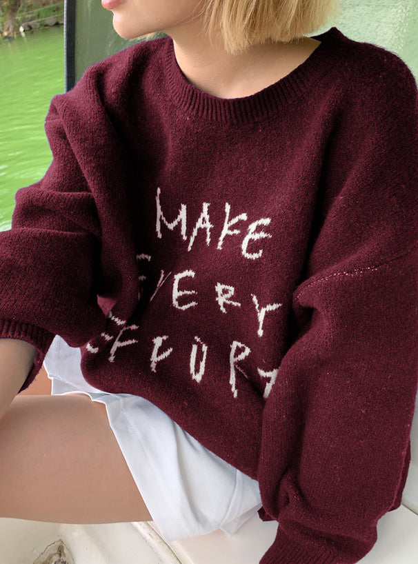 日本直送 [預購] 柔軟·親膚·圓領針織上衣 ◍ 4色入