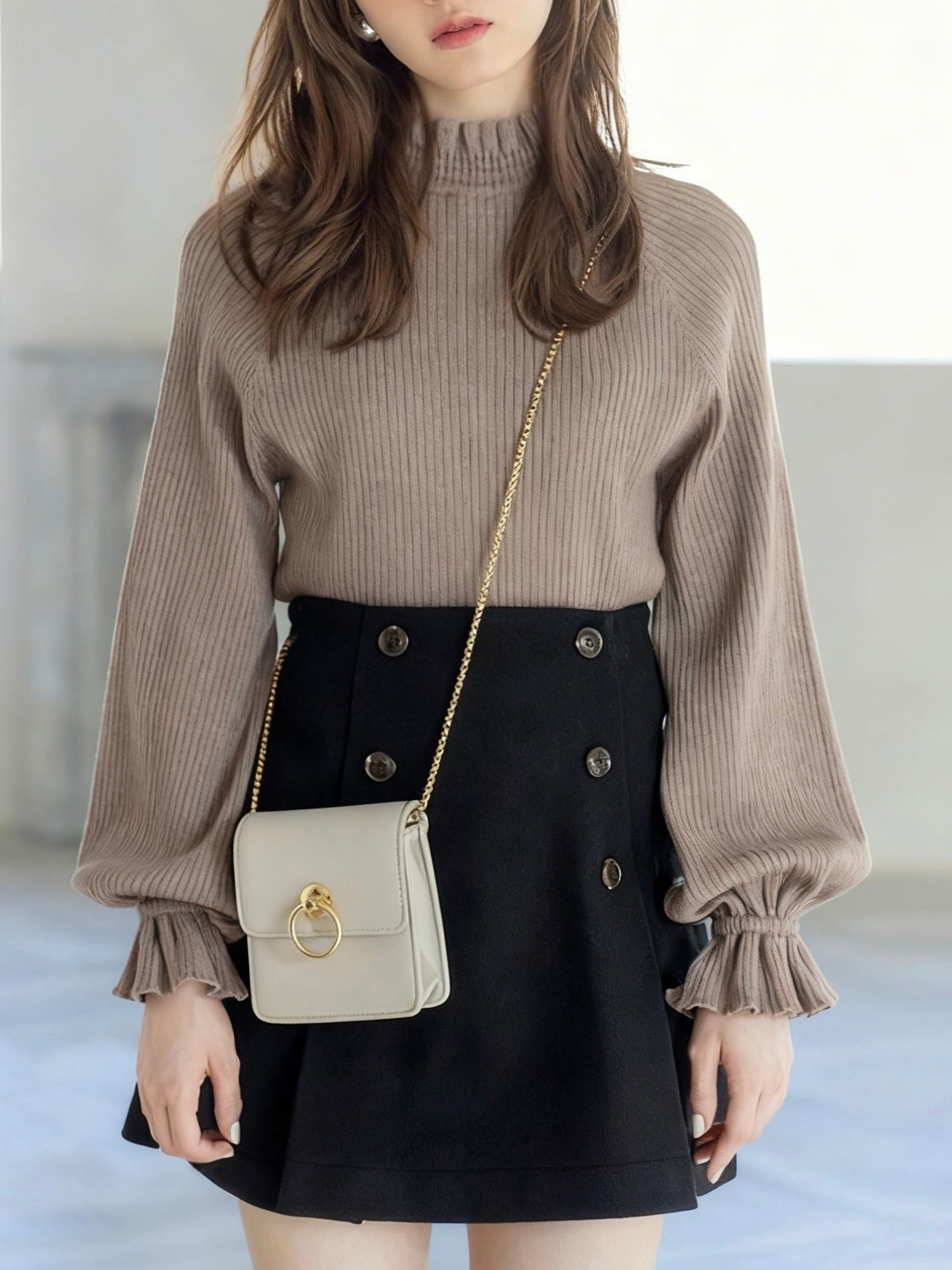 ℍ𝕠𝕥 𝕊𝕒𝕝𝕖 ℂ𝕠𝕞𝕖 𝔹𝕒𝕔𝕜 日本直送 [預購] 極柔軟親膚 ꒰ ♡´∀`♡ ꒱ ℝ𝕦𝕗𝕗𝕝𝕖邊針織衫仔 ◍ 5色入