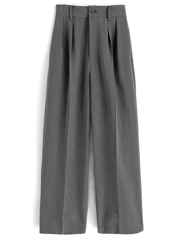 日本直送 [預購] 前褶骨·靚版型寬腳褲 ◍ 4色入