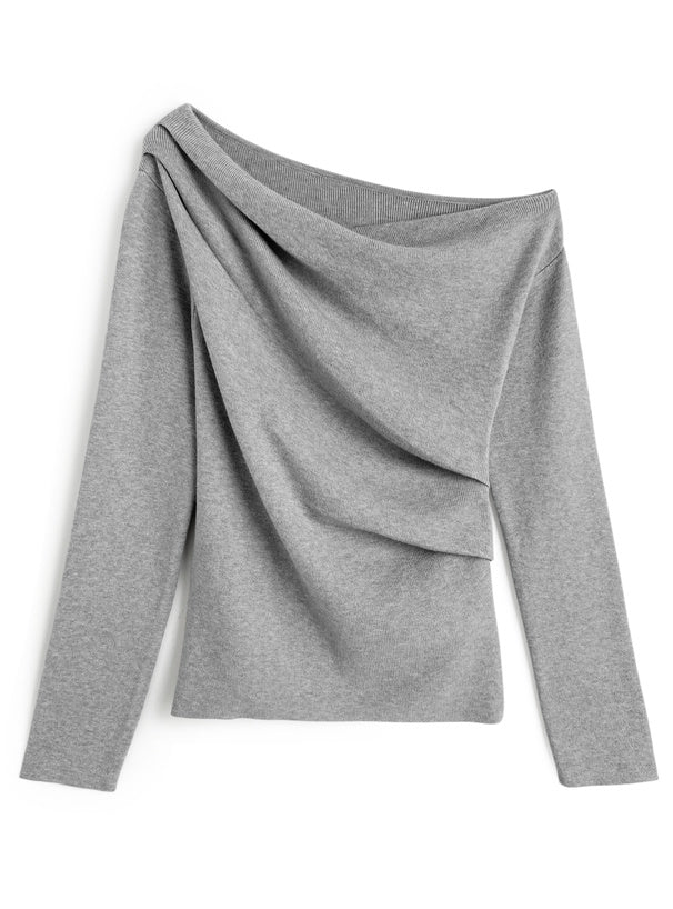 日本直送 [預購] 100度輕盈親膚☁️ 露肩針織上衣 ◍ 4 色入