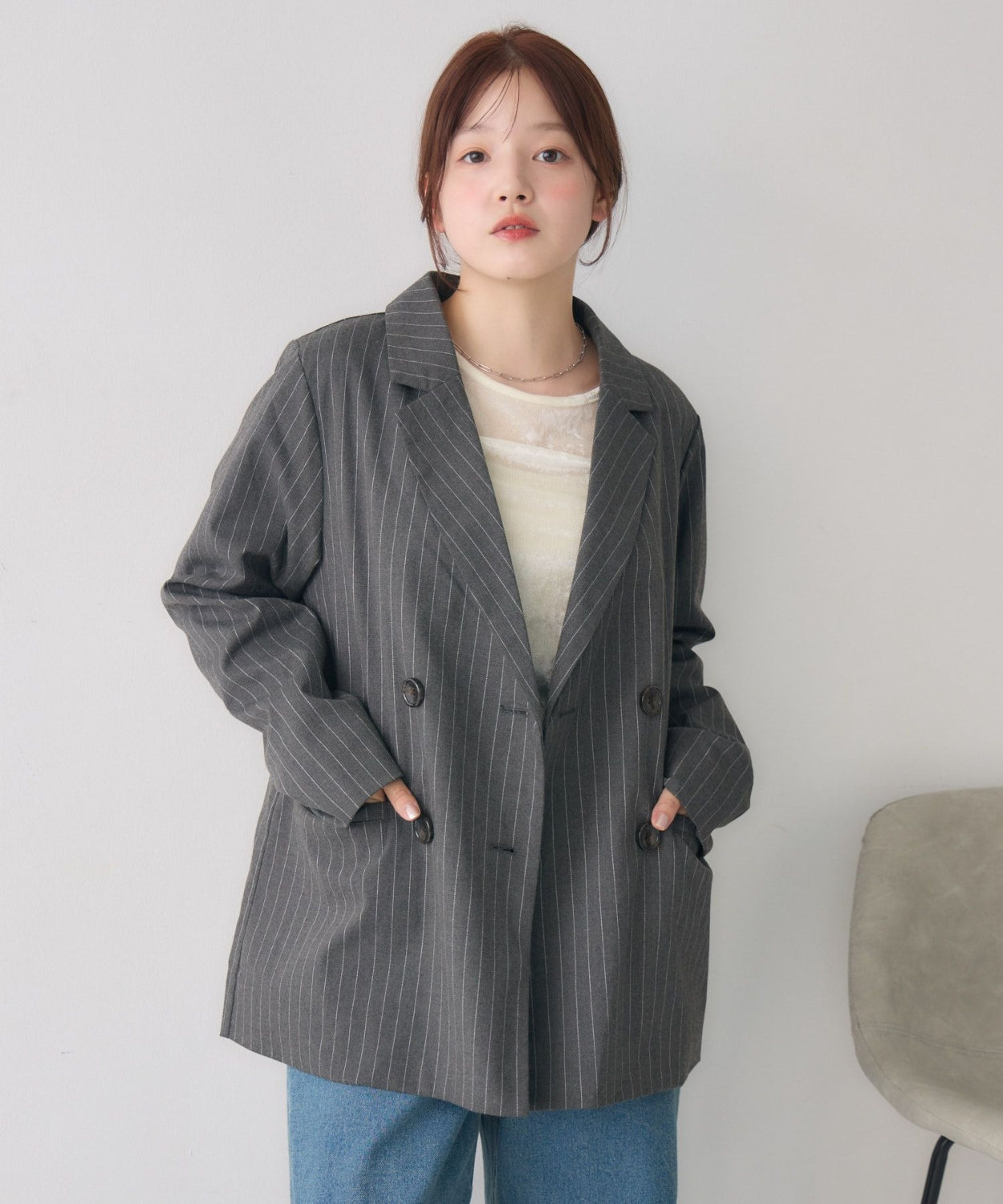日本直送 [預購] 雙鈕扣·中薄料西裝外套 ◍ 3色入