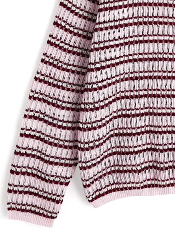 日本直送 [預購] 條紋輕薄·柔軟針織上衣 ◍ 3色入