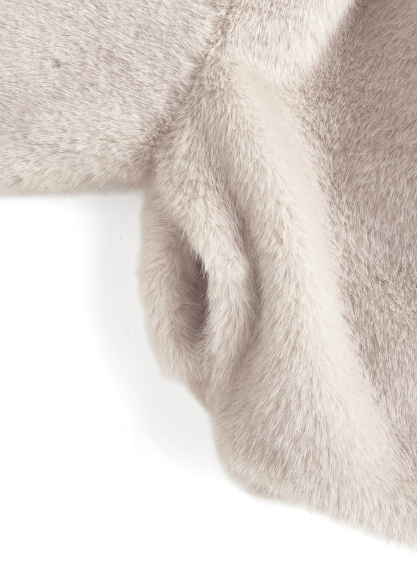 日本直送 [現貨/ 預購] 皮革蝴蝶結౨ৎ毛毛保暖外套 ◍ 3色入