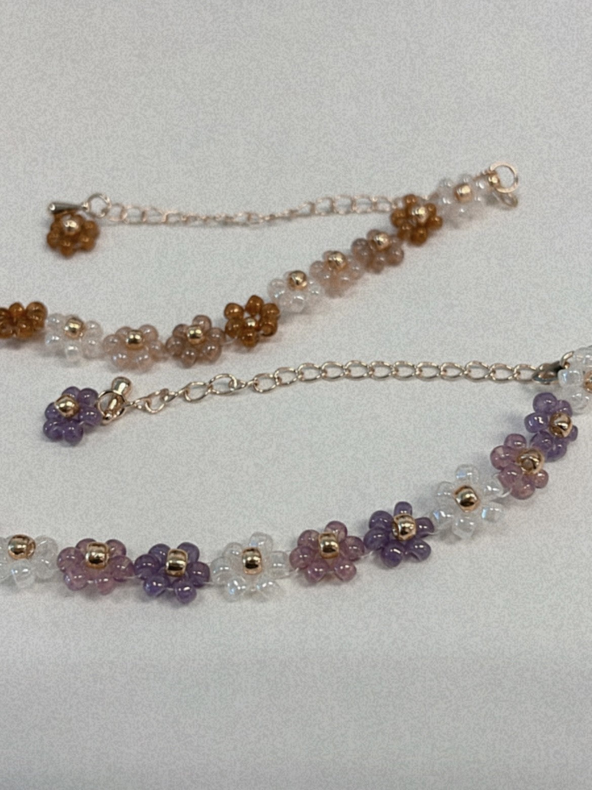 Made in Korea [預購] ❀ KR Floral Bracelet ◍ Lavender / Amber