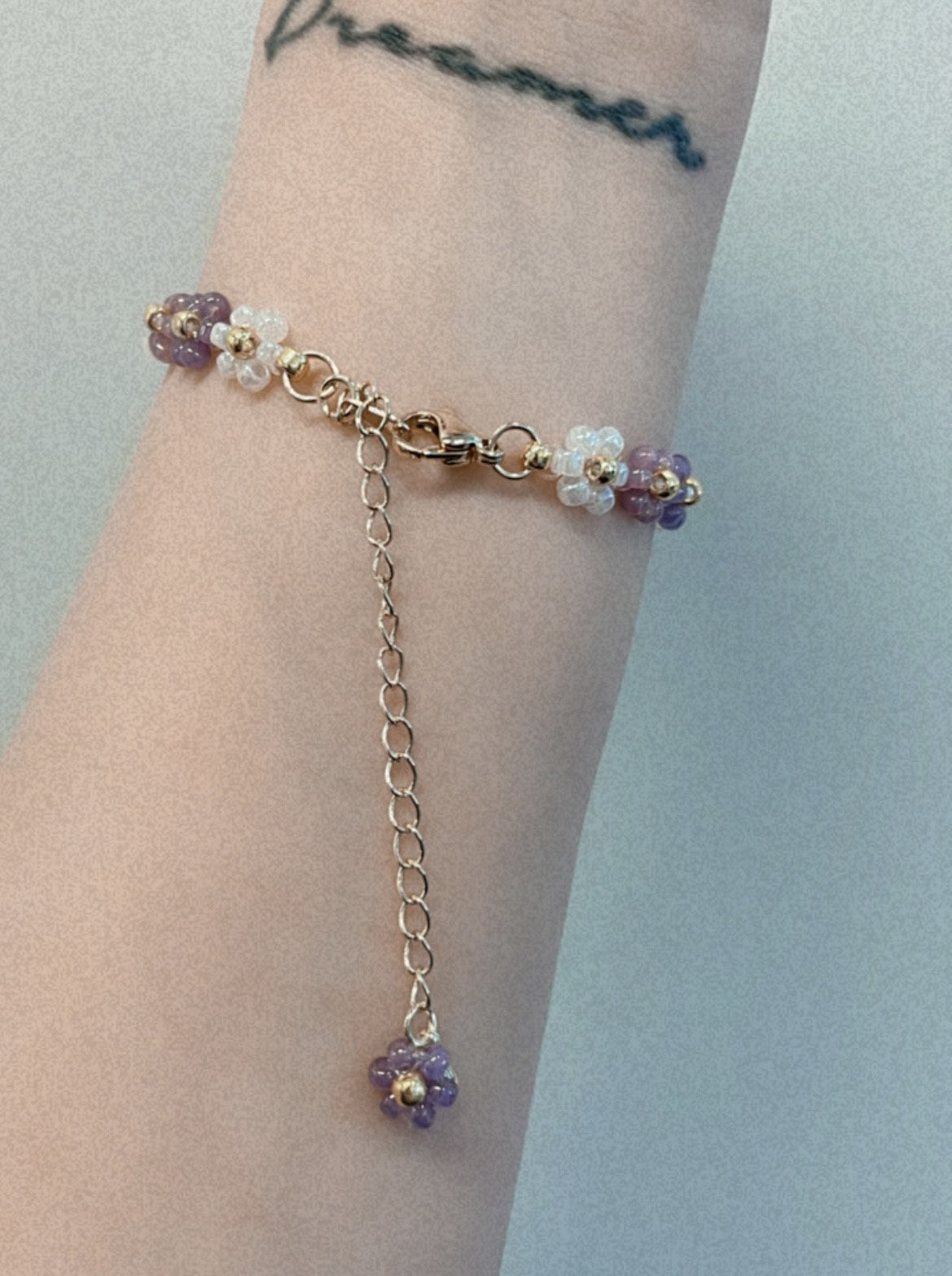 Made in Korea [預購] ❀ KR Floral Bracelet ◍ Lavender / Amber