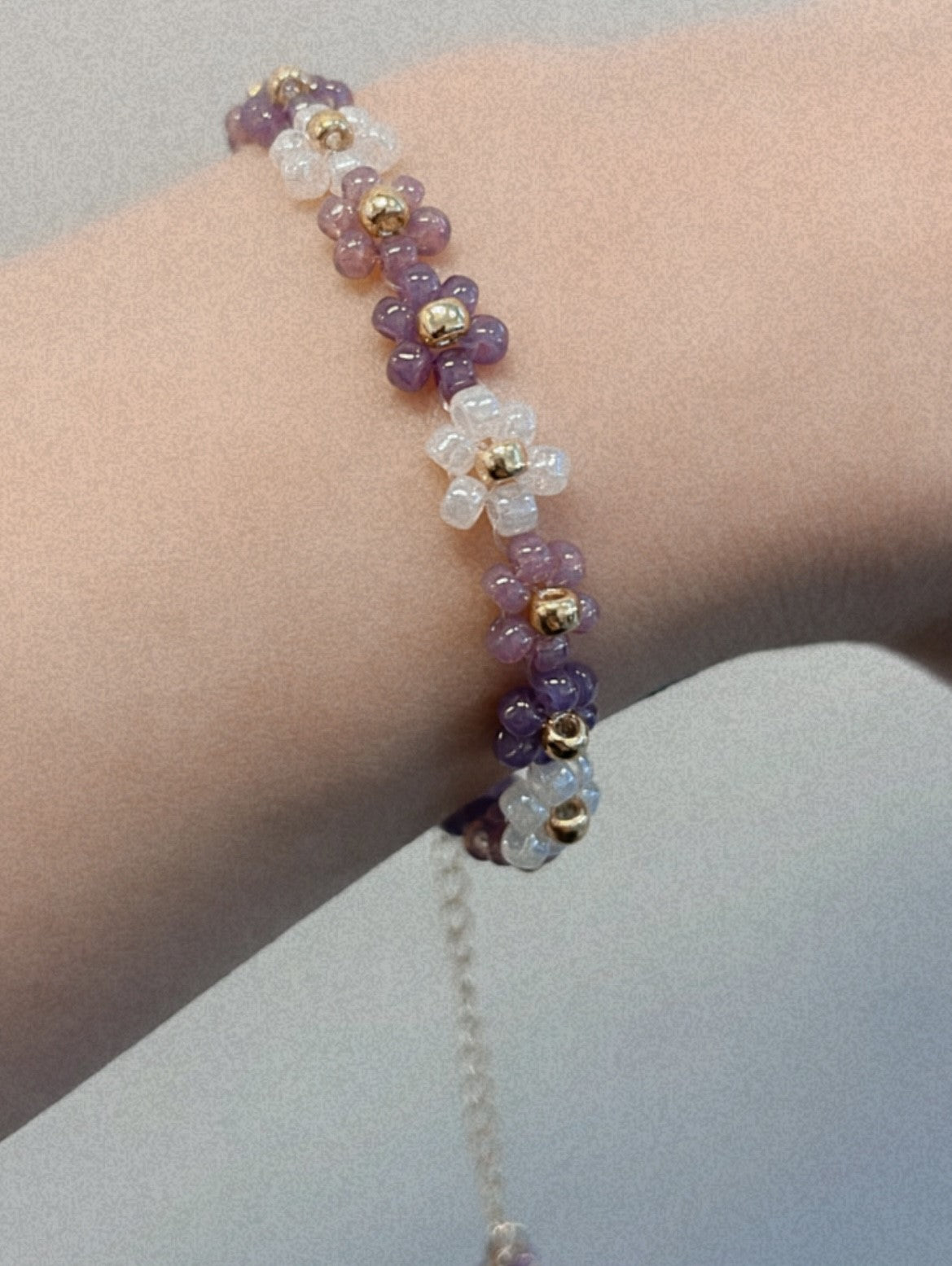 Made in Korea [預購] ❀ KR Floral Bracelet ◍ Lavender / Amber