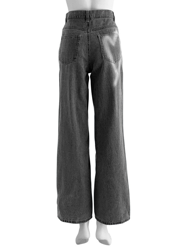 日本直送  [預購] 心心pattern．100% Cotton牛仔褲 ◍ 2色入